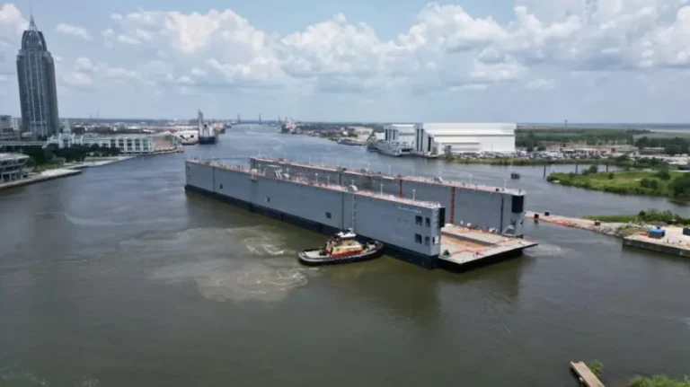 AFDM 15 floating dry dock launch