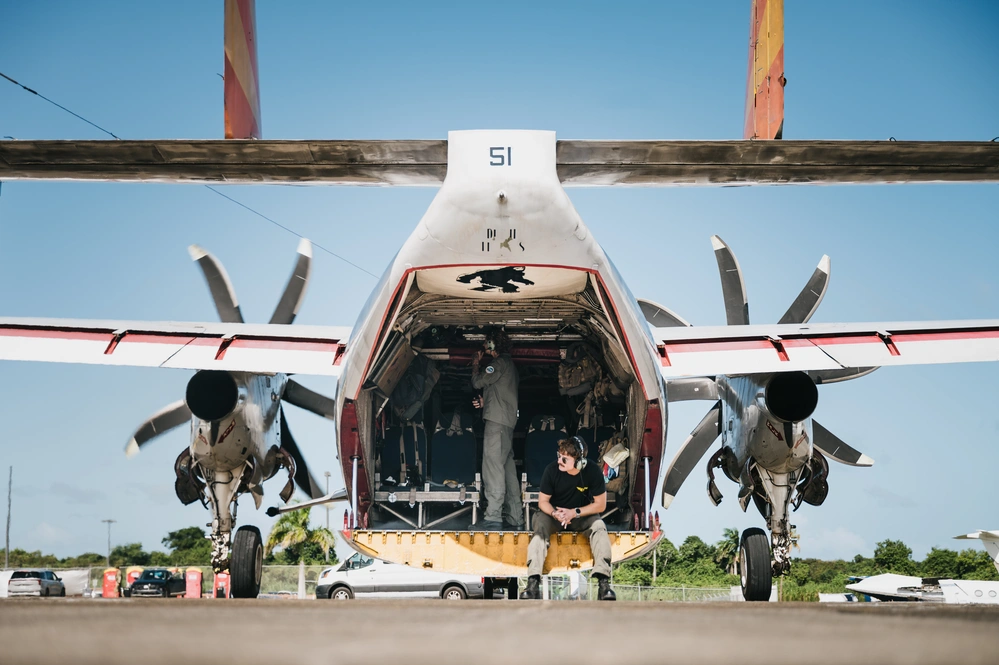 C-2 Greyhound aircraft in Puerto Rico