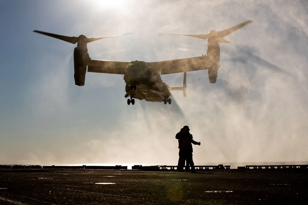 MV-22 Osprey Marines exercise