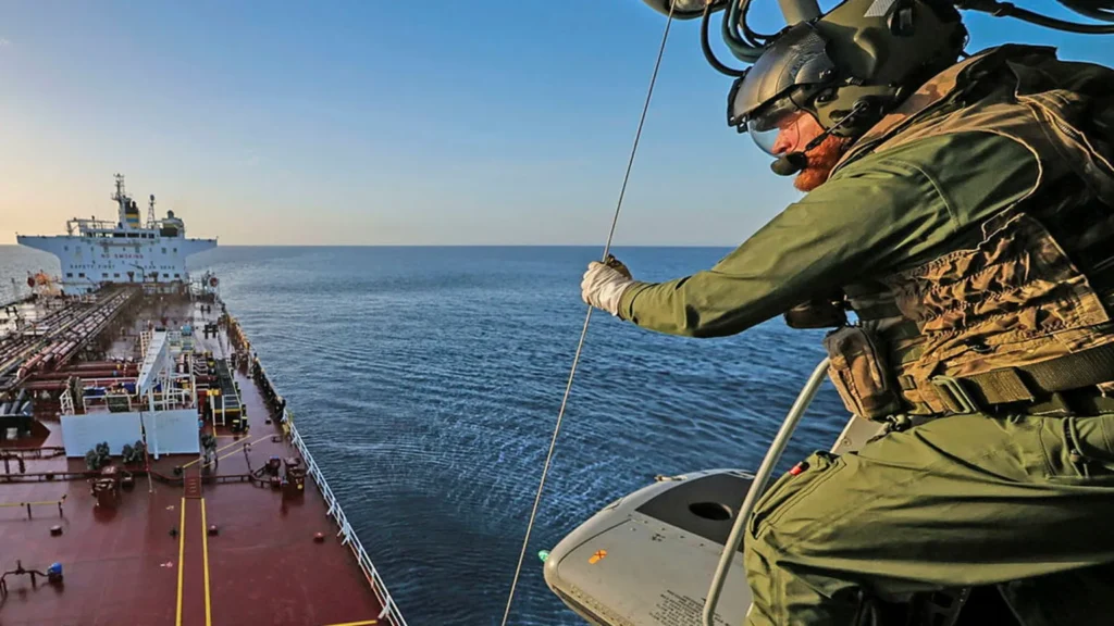 Royal Marine Commandos seize the Smyrtos