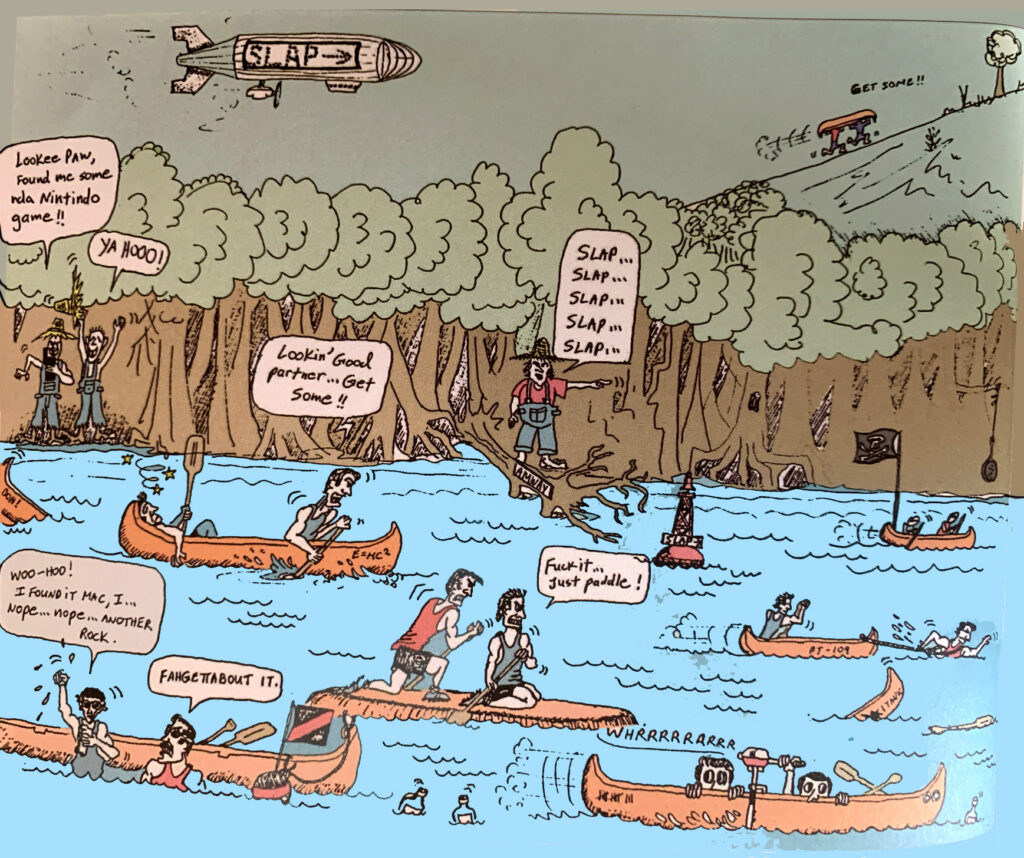 Smoke-a-thon delta force event cartoon