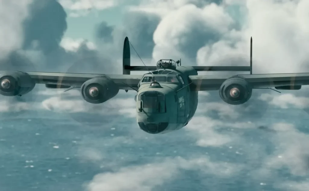 B-24 Liberator bomber in movie
