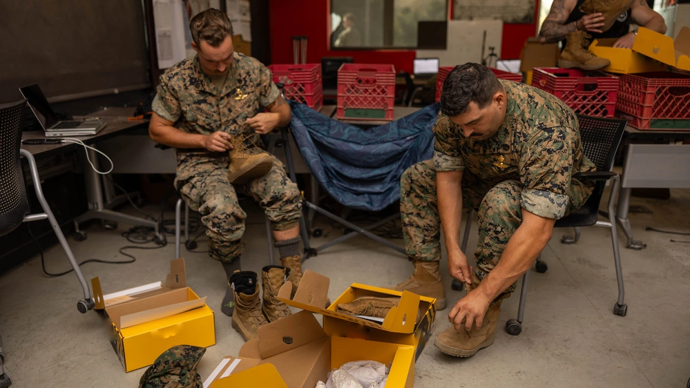 Marines test new boots