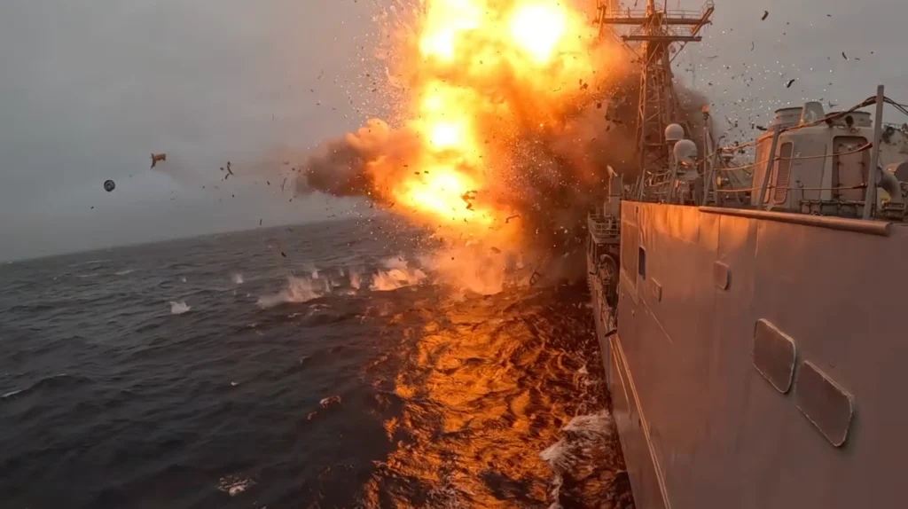 USS Klakring destroyed